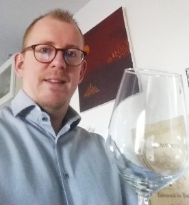 The tester of the wine glass Daniel Vouillamoz