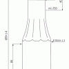 Ketchup bottle 250ml white TO38/H12mm with facets