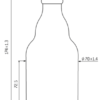 Beer bottle crown 33cl Steinie brown
