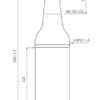 Beer bottle crown 50cl PIVO Long Neck green