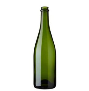 Champagne bottle crown 75 cl green heavy ECO