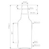 Craft Beer Beer bottle crown 33cl Tapered brown
