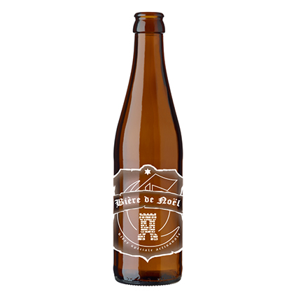 personalised beer bottle Brasserie des Murailles Bière de Noël