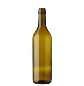 Vaud wine bottle bartop 75 cl olive green