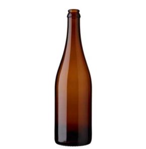 Bottiglia di birra corona 75cl Belgium marrone (26mm)