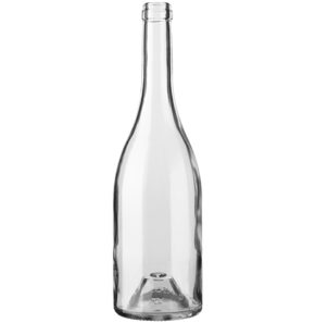 Burgundy wine bottle cetie 75 cl white Ecova Elégance