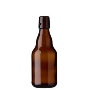 Swing top beer bottle 33cl Steinie brown