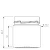 Bocaux 212ml blanc TO70 Deep H18 Ergo