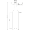 Bordeaux Wine bottle BVS 30H60 50cl green Medium