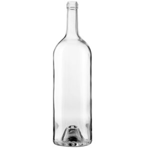 Bordeaux wine bottle cetie 1.5 L white Magnum
