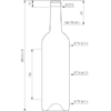 Bouteille à vin Bordelaise cétie 75cl chêne Nova