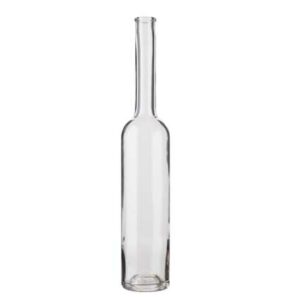 Spirit bottle Platin Ringband 50cl white