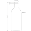 Ceramic Spirit bottle 75cl black Weinkrug