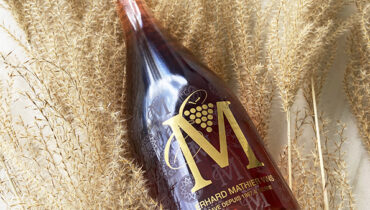 personalised champagne bottle Erhard Mathier Vins