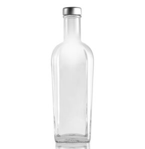 Bottiglia per Vodka fascetta 70cl bianco Roma