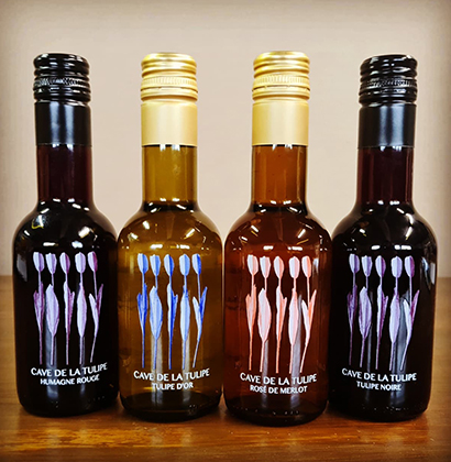 Small personalised wine bottles