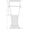 Königssee Beer glass 68 cl