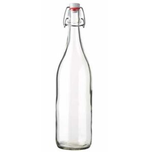 Swing top water bottle 100 cl white