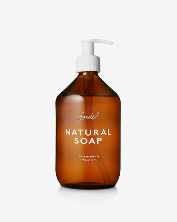 Natural Soap distributeur de savon en verre personnalise Soeder