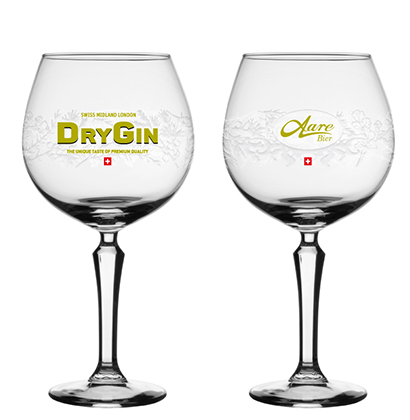 Aare Bier personalized gin glass