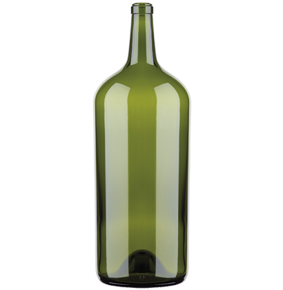 Lot De 6 Bouteilles à Vin En Plastique Vert - Hauteur 12 Cm - Vides Pour Présentoir