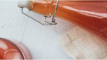 Banner boissons fermentées bouteille kombucha