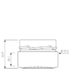 Pot en verre 106ml blanc TO70 Deep H18 Ergo
