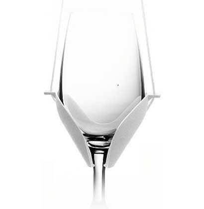 White wine glass support