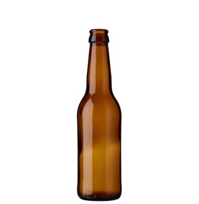 Bouteille à bière couronne 33cl Long Neck brun