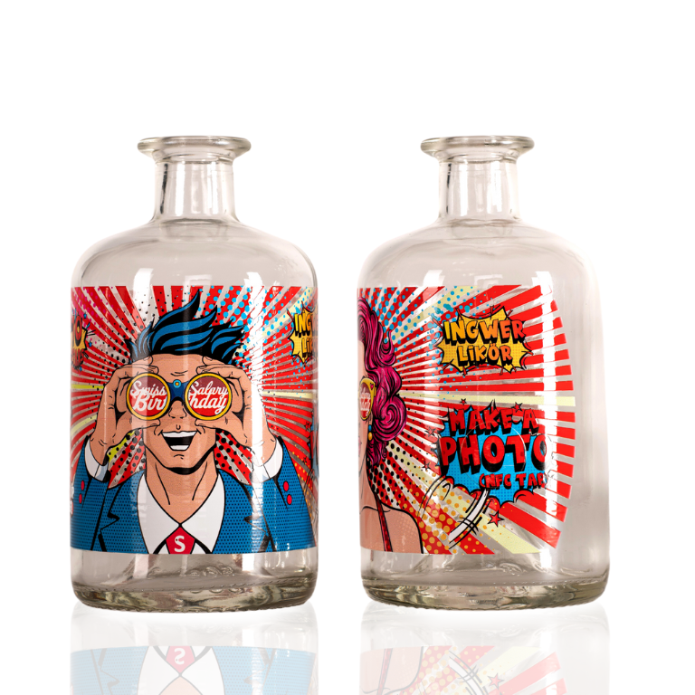 Diese intelligente Schnapsflasche hat ein NFC in ihr Design integriert.