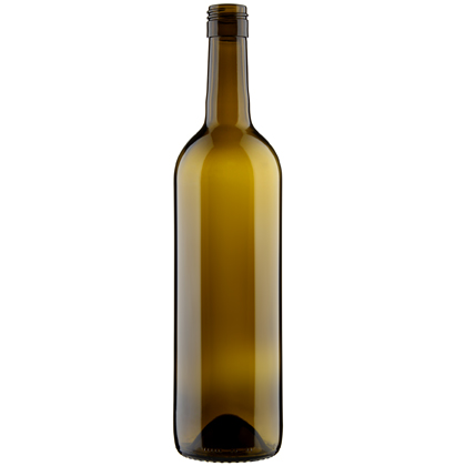 Bouteilles de vin Bordelaise vert foncé 75 cl par 12 - Tom Press