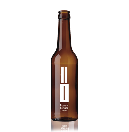 Brauerei Oerlikon personalisierte Bierflasche