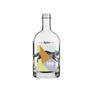 Bouteille de gin personnalisée par Bisbino