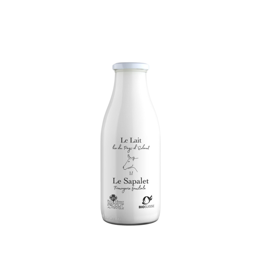 Bouteille en verre de lait à personnaliser 75 cl