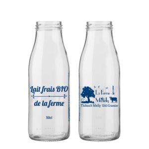 Bottiglie di latte personalizzate