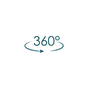 Piktogramm des 360-Grad-Drucks