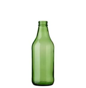 Beer bottle CH3 crown screw 33cl green