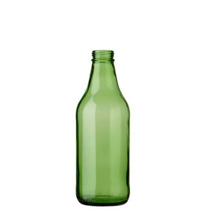 Beer bottle CH3 crown screw 33cl green