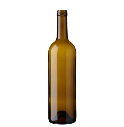 Bordeaux wine bottle cetie 75cl oak Tradition H63mm