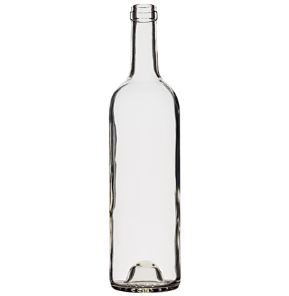 Bordeaux wine bottle cetie 75cl white Tradition H63mm