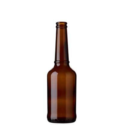 Bottiglia di birra corona 33cl Ringband marrone (MW)