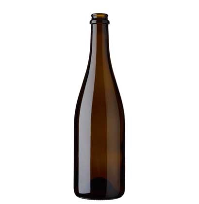 Bottiglia di birra Craft Beer tappo corona 75 cl quercia leggera
