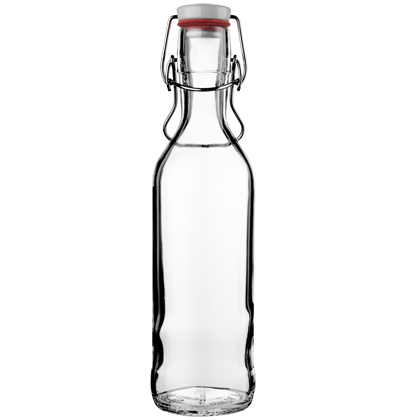 Bottiglia di vetro Pure Bottle 75cl rossa con manico