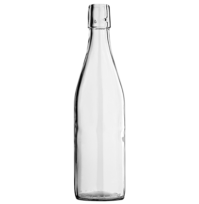 Bottiglia per acqua Limonata tappo meccanico 50 cl bianco Maurer