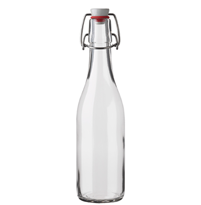 Bottiglia per latte tappo meccanico 35 cl bianco