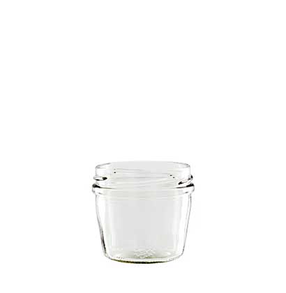 Jam Jar 105 ml white TO63 conical