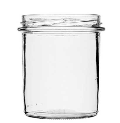 Jar 355 ml white TO82 conical
