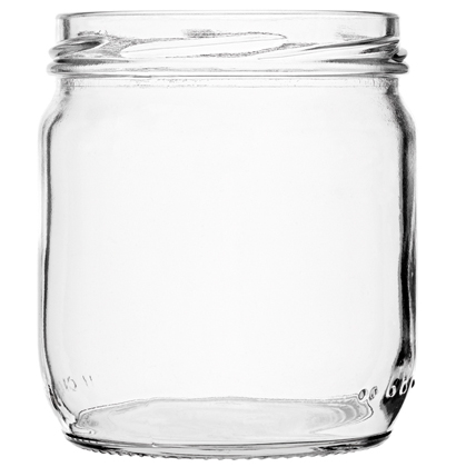 Jar 425 ml white TO82