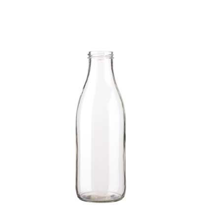Milk bottle 100 cl white TO48 Fraîcheur
