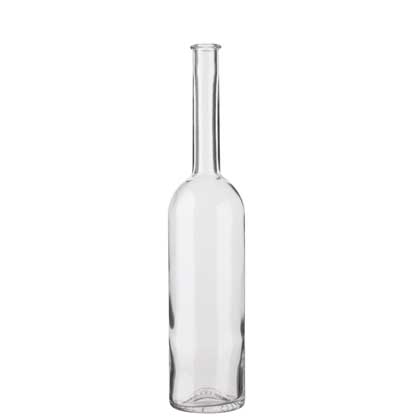 Spirit bottle Platin Ringband 70cl white